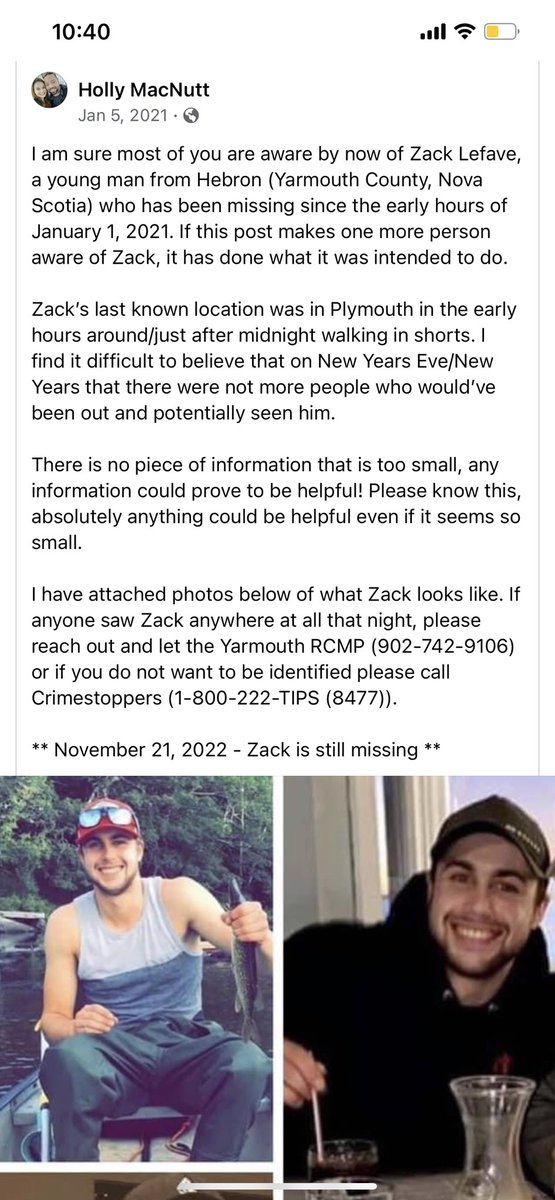 DanielleNoble96's tweet photo. @KendallRaeOnYT 

Zack has been missing since Jan 1 2021, I seen this post and thought maybe you could re share in hopes this reaches someone who might have information! https://t.co/AmPOz22hbM