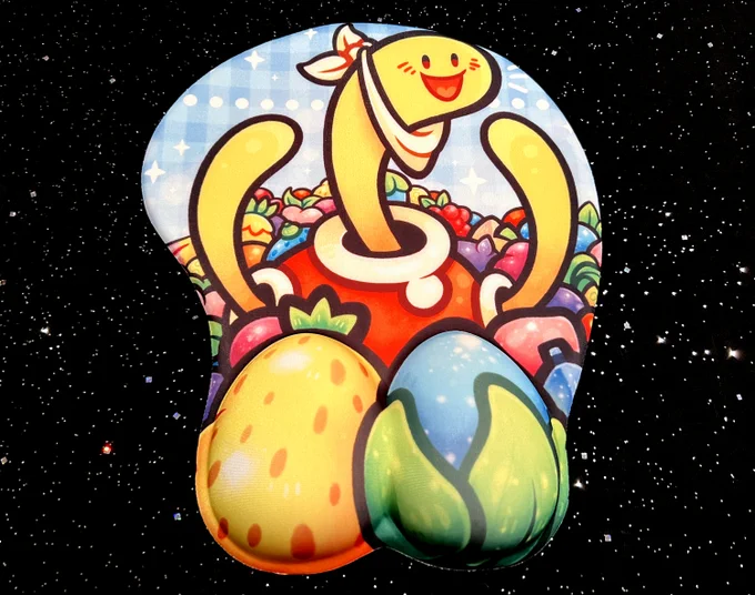  SH0P UPDATE! 3D Shuckle mousepads are now in stock! This is my first attempt at 3D mousepads and honestly, it was a lot of fun to design~ JUST A LIL LAD AND THEIR BERRIES  