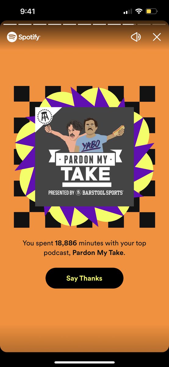 Mitchell15Ty's tweet photo. 72,086 min since 2018. Best Podcast there is, thanks PMT crew  @PardonMyTake @BarstoolBigCat @PFTCommenter @Billyhottakes @hen_ease https://t.co/A5ngkhHEYs