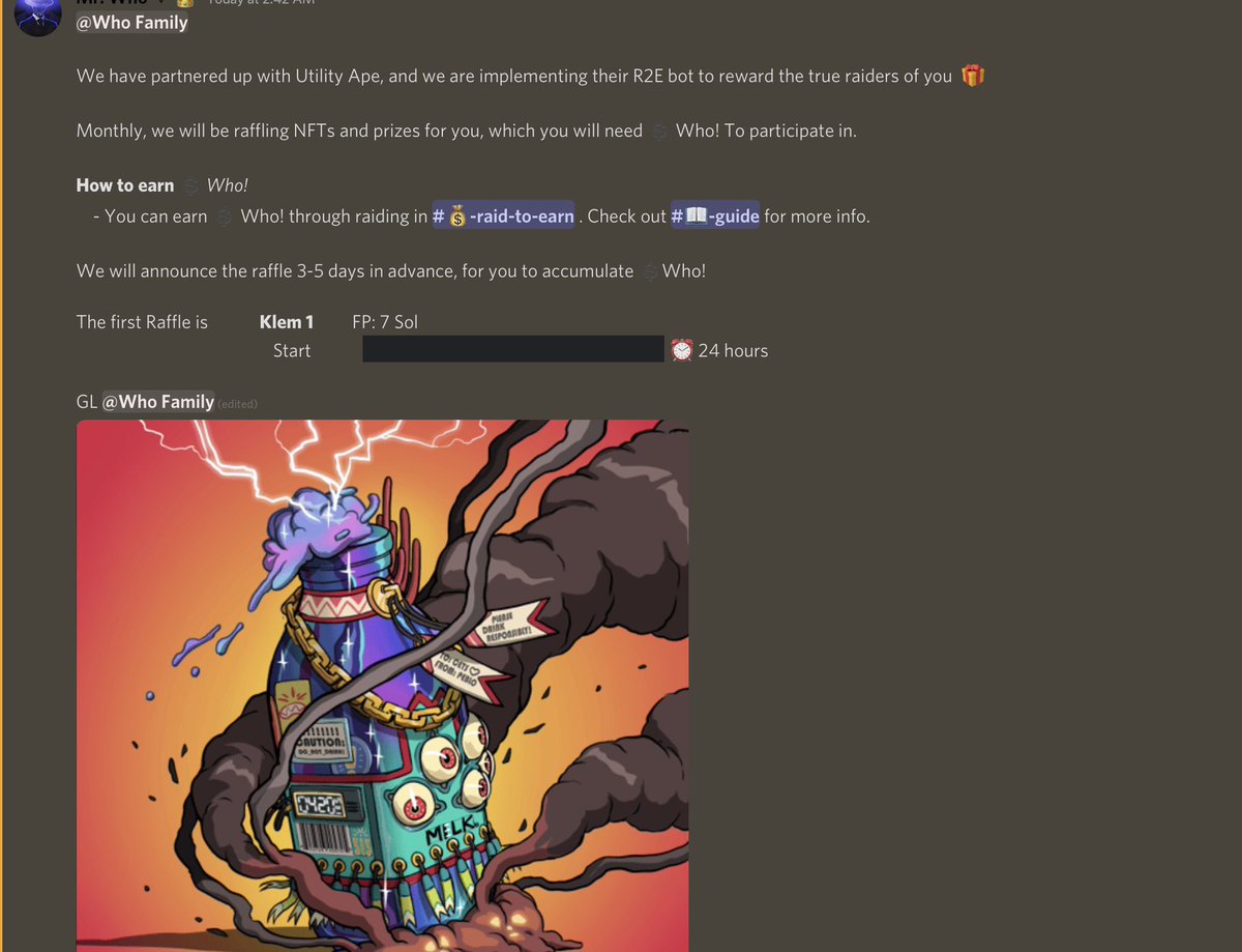 benjo.sol (@benjos0l) on Twitter photo You should probably look into joining @MrWhoSol in our #WhoFamily. Daily giveaways through <a href="/hey_wallet/">Hey Wallet!</a>, R2E through <a href="/utilityapeNFT/">Monk3y</a> and a new <a href="/CetsOnCreck/">CetsOnCreck is now CETS</a> raffle of Klem. DM me for a recruitment invite #BenjoArmy You should probably look into joining @MrWhoSol in our #WhoFamily. Daily giveaways through <a href="/hey_wallet/">Hey Wallet!</a>, R2E through <a href="/utilityapeNFT/">Monk3y</a> and a new <a href="/CetsOnCreck/">CetsOnCreck is now CETS</a> raffle of Klem. DM me for a recruitment invite #BenjoArmy