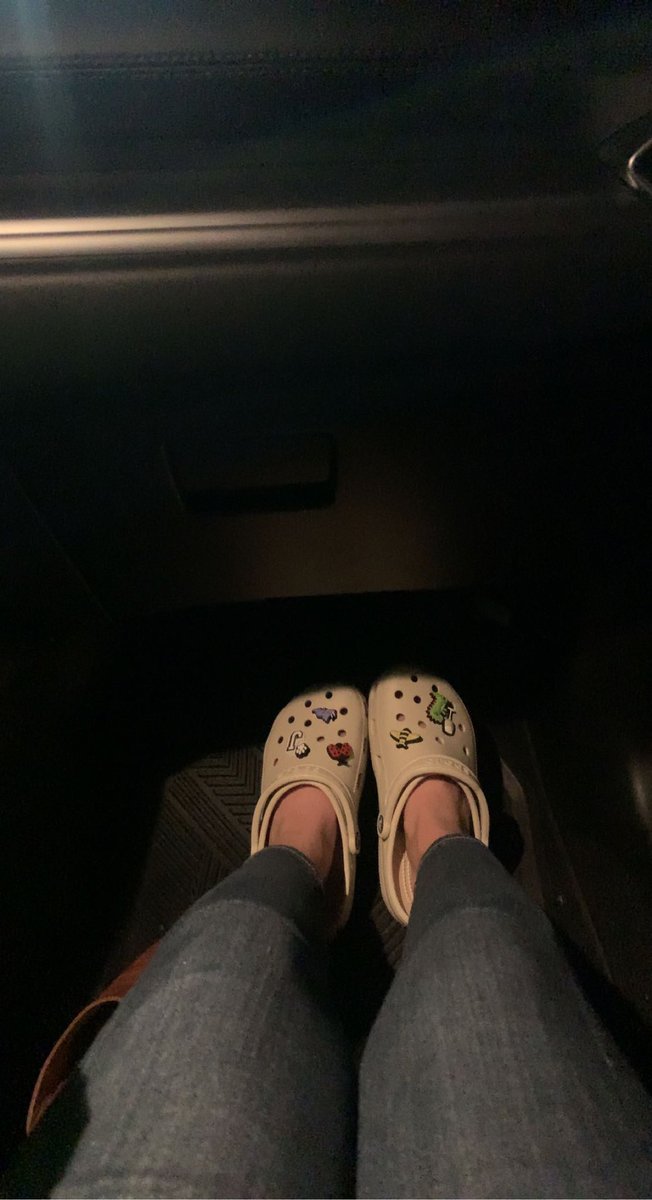 NadzSaid's tweet photo. We got matching Crocs today, if that ain’t love I don’t know what is…also look how cute my feet look in them! OBSESSED! https://t.co/mezY2IMWaG