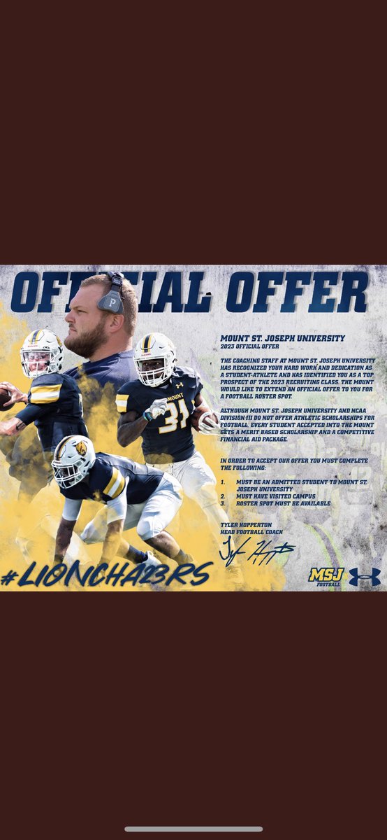 Gunnerfloyd__1's tweet photo. Very blessed to receive an offer from @MSJ_FB thanks so much to @JT_FTF and @CoachHopperton let’s be great!  #DefendtheMount https://t.co/jBy8fH2Nq4