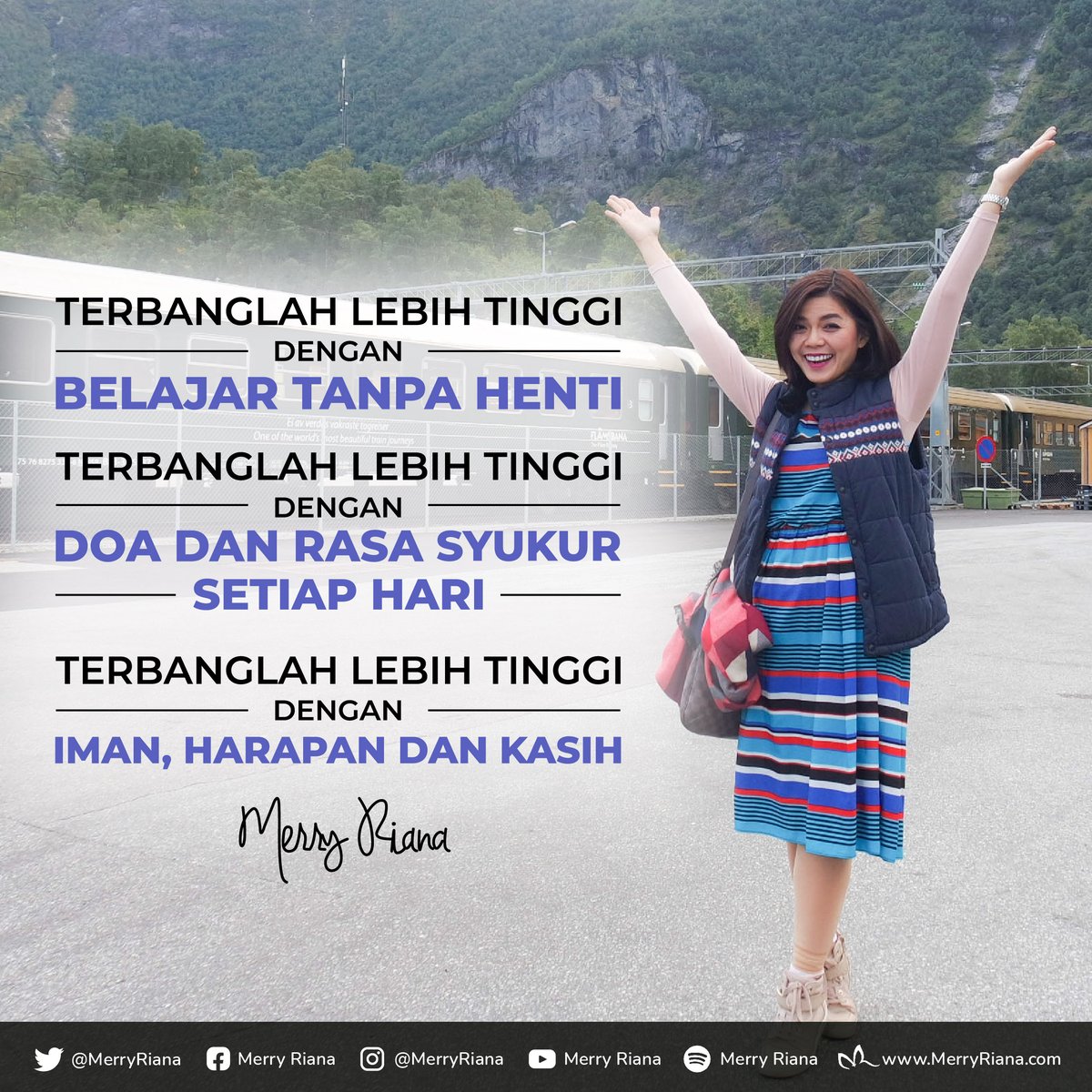 MerryRiana's tweet photo. Terbanglah lebih tinggi dengan belajar tanpa henti
Terbanglah lebih tinggi dengan doa dan rasa syukur setiap hari
Terbanglah lebih tinggi dengan iman, harapan dan kasih

SHARE postingan ini supaya lebih banyak orang terinspirasi ❤

#SelaluAdaYangBaik
 
#MerryRiana #Motivasi https://t.co/q5OF9GxaW1