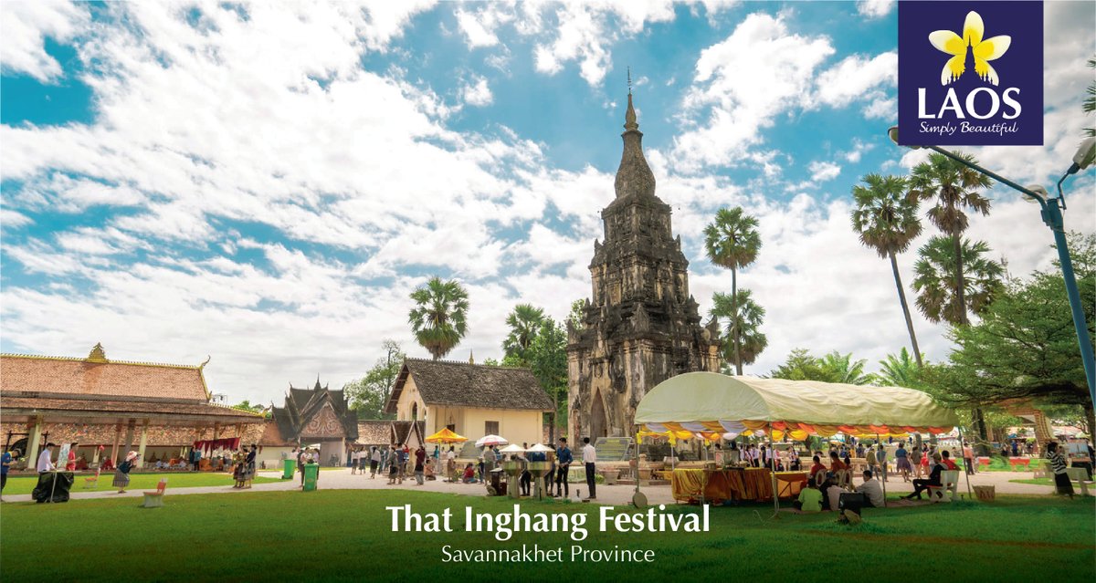 laostourism's tweet photo. Planning to attend That Inghang Festival?
The festival is performed annually at Inghang stupa, one of the most sacred places in Central Laos.
#laossimplybeautiful #unseenlaos #visitsoutheastasia #ລາວທ່ຽວລາວ #travel #laos #explorelaos #aesthetic https://t.co/k4bKfunvDK