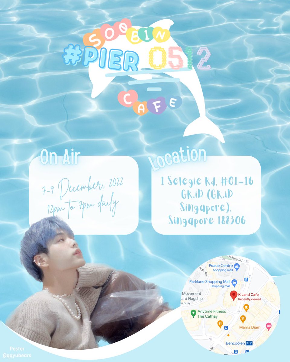 ggyubears's tweet photo. Good Afternoon everyone!! 🐬💦
A gentle reminder that our #𝙿𝙸𝙴𝚁𝟶𝟻𝟷𝟸 Soobin café event is on the 7th, 8th, &amp; 9th December 💙🤍

We will be seeing you guys at @klandcafe !

🔹 Fanpack pre-order form:
https://t.co/8u2V39jygf https://t.co/zhAze5oi9l