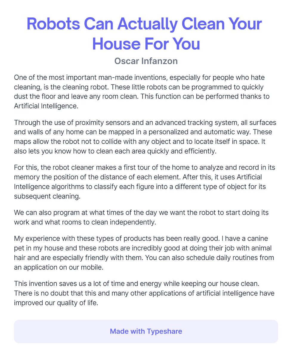 oscarig2000's tweet photo. Robots Can Actually Clean Your House For You

#20430challenge with @_carlosg3 @YuliiaOhol @GhostPokeGen https://t.co/lv0N7ONk2k
