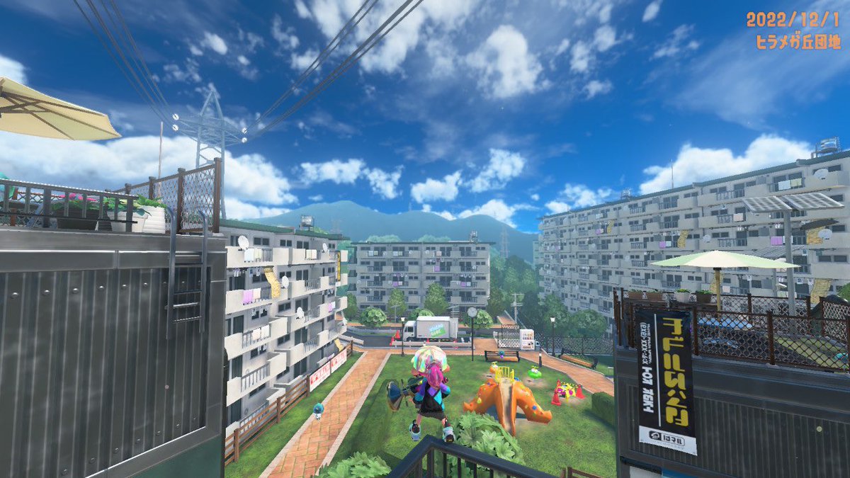 スプラトゥーン「今日からスプラトゥーンseason2だー新武器も新ステージの団地も温泉街も素敵ー」|gozz/ごず🏝のイラスト