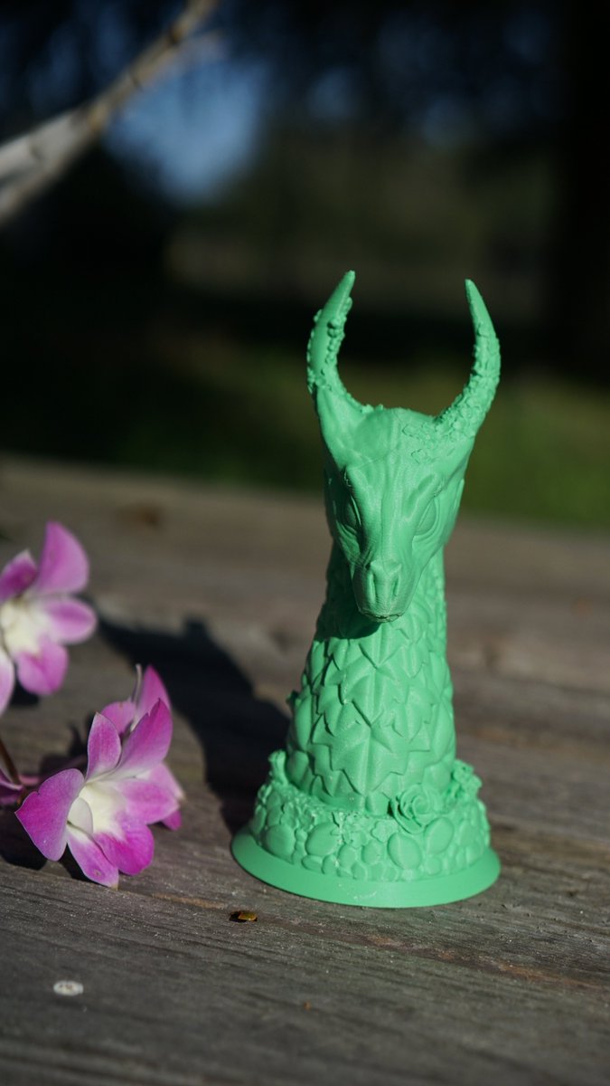 3D_Musketeers's tweet image. OOPS Forgot to post this.. @fotismint has done it again with the creative direction of @BrittSithlord this Floral Dragon is AWESOME

14.5 hours on the @Prusa3D mk3s in @Polymaker_3D Forest green #polyterra

#3dprinting