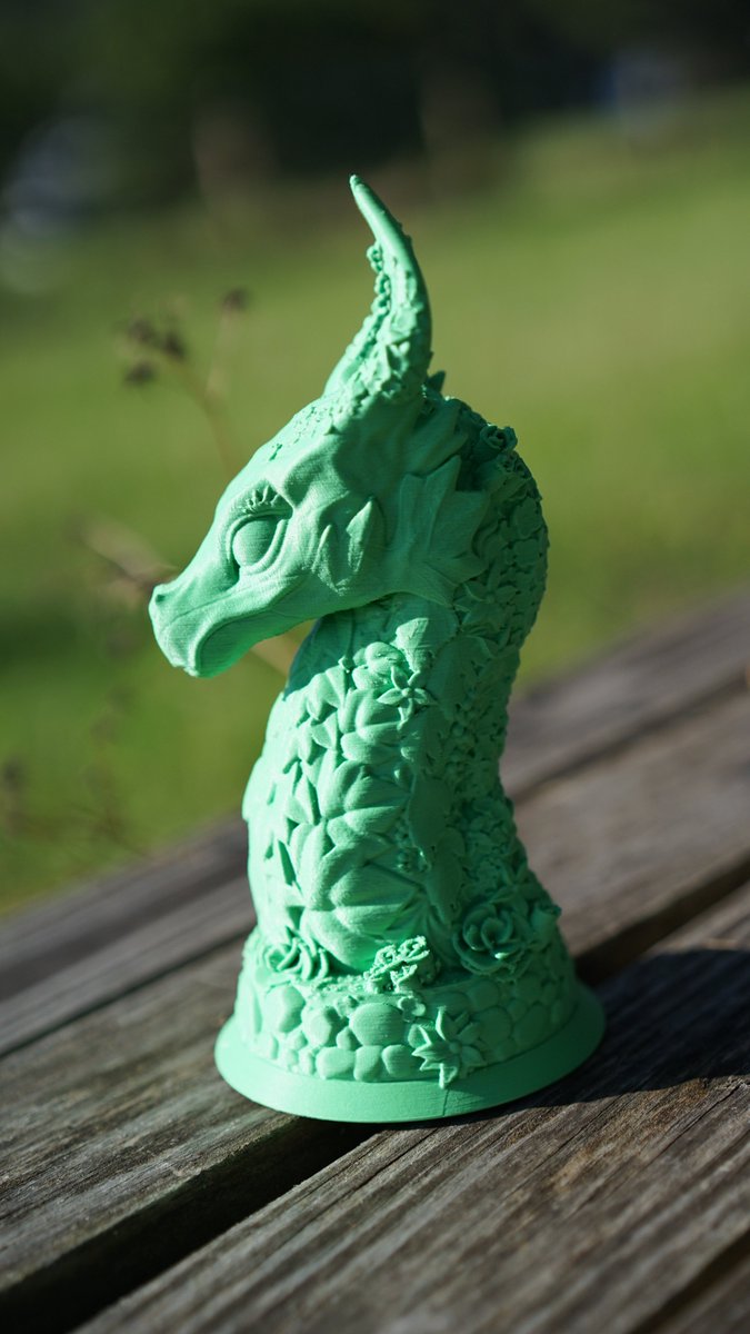 3D_Musketeers's tweet image. OOPS Forgot to post this.. @fotismint has done it again with the creative direction of @BrittSithlord this Floral Dragon is AWESOME

14.5 hours on the @Prusa3D mk3s in @Polymaker_3D Forest green #polyterra

#3dprinting