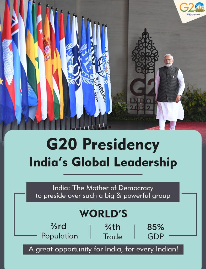 G20 Presidency is a great opportunity for India, for every Indian! 

#G20India
