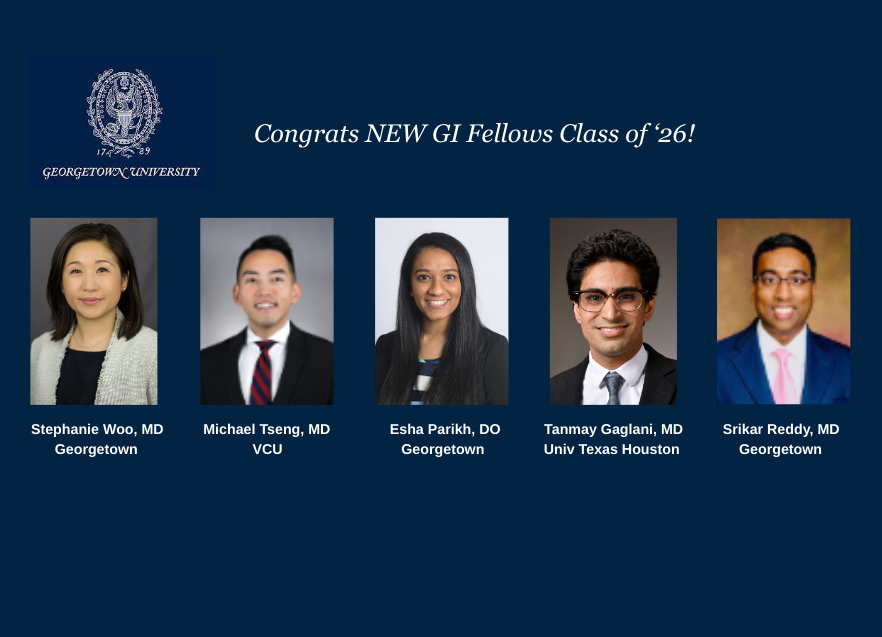 Absolutely thrilled to introduce this amazing group of incoming fellows, Georgetown Gastroenterology Class of 2026!