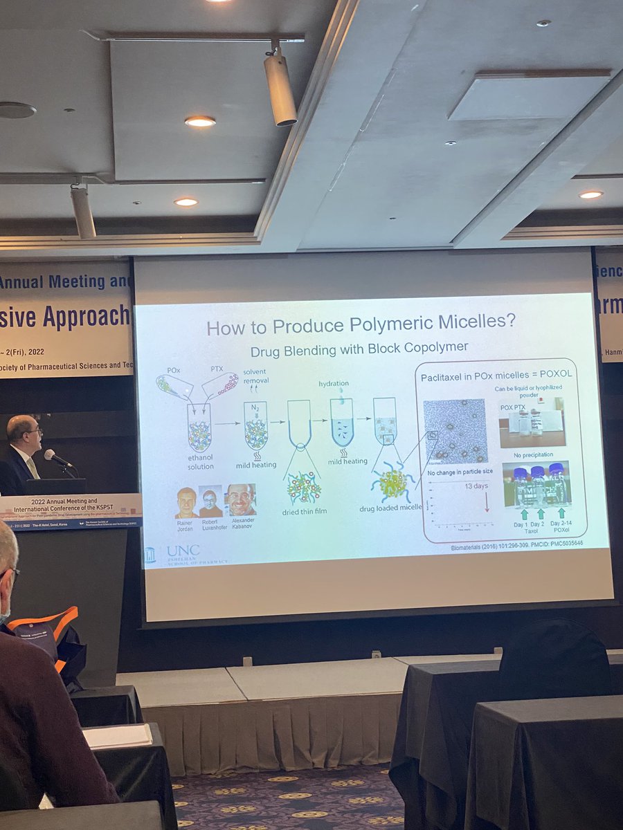 popatlab's tweet photo. Great start of #KSPST @KoreaCRS by @alkabanov some great lessons learned with polymeric micelles in cancer therapy. Looking forward to some great talks ahead. https://t.co/TjKj1bgm2Y