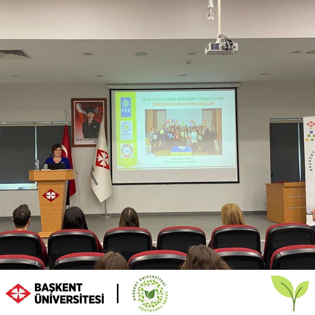 Mavi Bayrak Programı Ulusal Koordinatörü Sn. Almila Kından Cebbari'yi ağırladık. Bizlere kattığı değerli bilgileri için kendisine, bizlere olan destekleri için Sayın Prof. Dr. Nazmiye Erdoğan hocamıza ve etkinliğimize katılan tüm katılımcılarımıza teşekkür ederiz.🌱