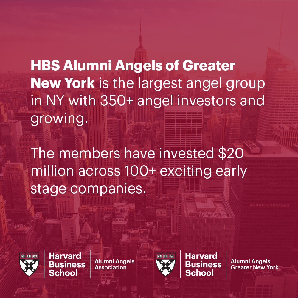 We are the largest angel group in NY with 350+ angel investors and growing.
#harvard #harvardalumni #NYC #NewYorkCity #angelinvestor #angelinvesting #businessgrowth #startups #startups #entrepreneur #angelinvestors #venturecapitalists #venturecapital #harvardclubnyc