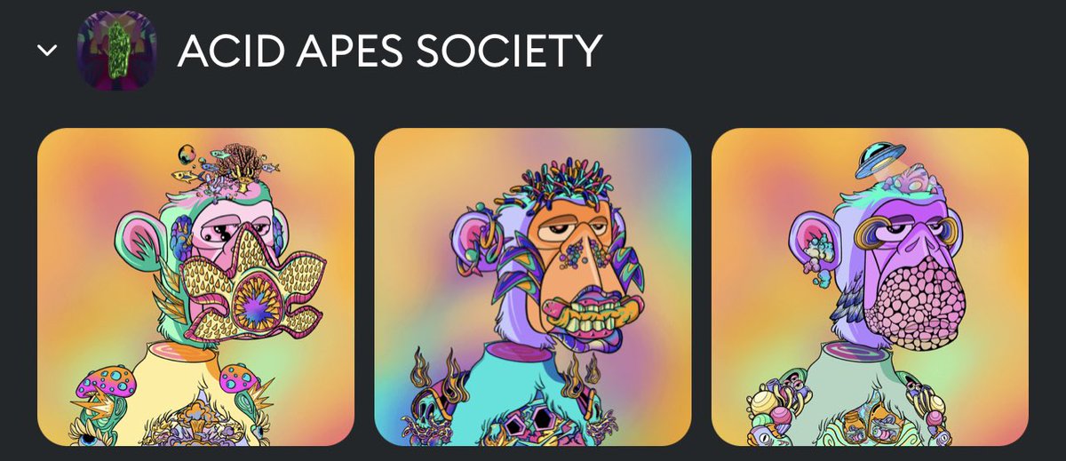 williambc_NFT's tweet photo. @carlosgil83 @BrianDEvans @AcidApesSociety Welcome to the fam 🙌🏽
#NFT #nftcollectors #acidapes https://t.co/v9yI7YBYfA