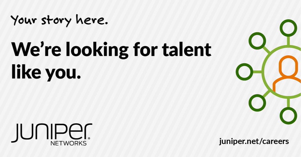 .@JuniperNetworks is #hiring and there's never been a better time to join! 🤩 Whether you're considering new #CareerOpportunities or #OpenForWork, we have over 300+ open positions available. Come see what Juniper has to offer your #career. ✨ #JuniperLife juni.pr/3OOrhnc