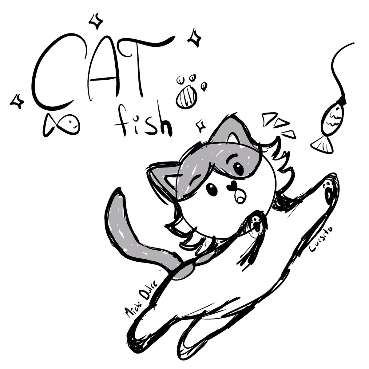 luisitomichii's tweet photo. Súper Tuna🎣🐱
A Luisito le gusta robarse la pesca del día 
#michidulce #michi #cat #supertuna #luisito #kitty #art #artist #jin #illustration #illustrator #artistsoninstagram #procreate #ipadpro #gato #michi #kidlitart #kidlitillustration https://t.co/gI649pEBvi