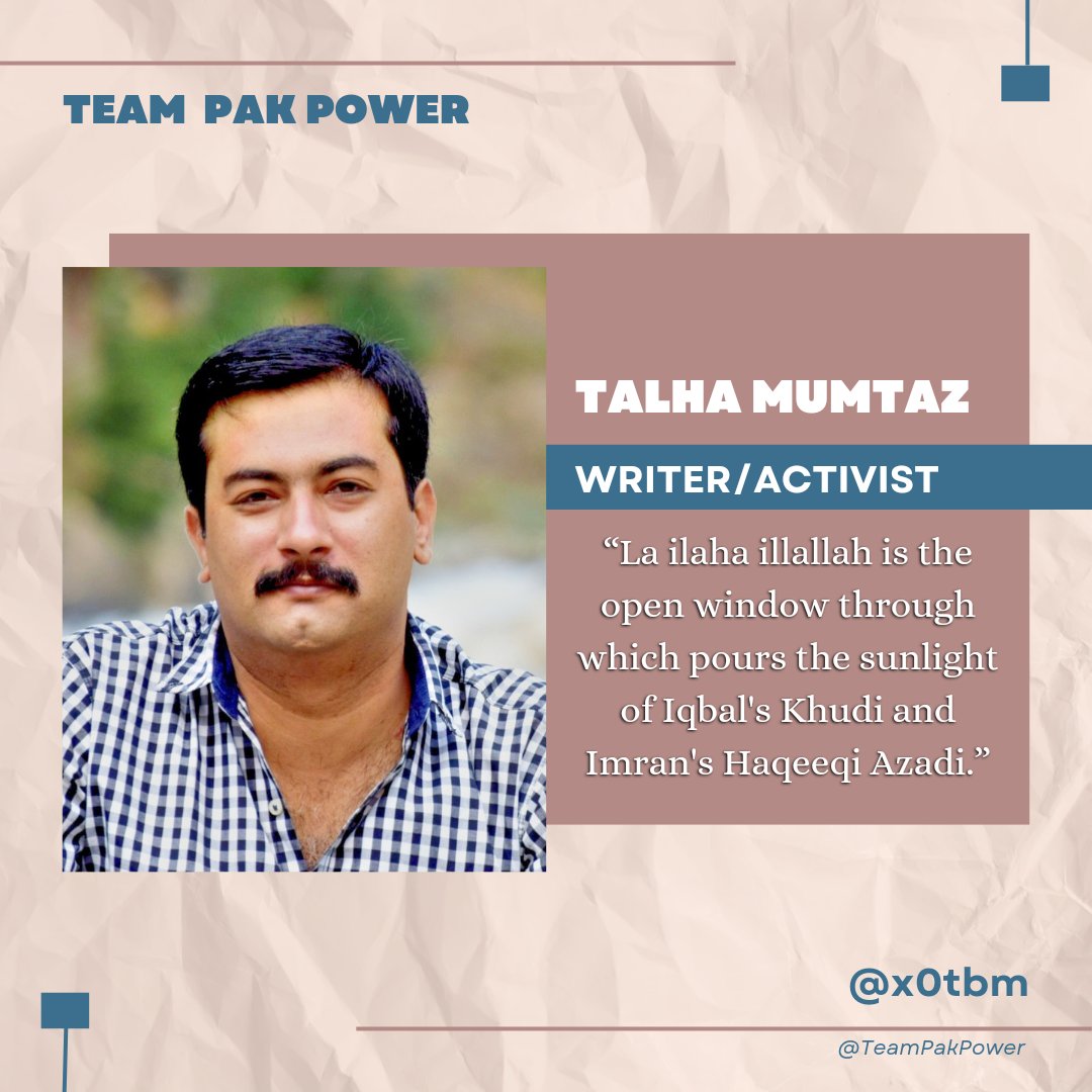 Tawheed, the way explained by <a href="/ImranKhanPTI/">Imran Khan</a> is only second to Iqbal.