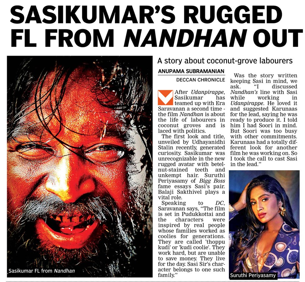 MiniByteCinema's tweet photo. Sasikumar 's Rugged FL from Nandhan out ! @SasikumarDir's #Nandhan
#NandhanFirstLook
@erasaravanan @suruthisamy8 @saranRV1 @proyuvraaj https://t.co/pALITVUTaL