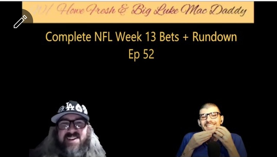 therealfreshcha's tweet photo. 🚨🆕️🆓️▶️🏈Complete NFL Week 13 Bets + Breakdown | Fresh Takes Ep 52  OUT NOW 👇👇👇
Fresh Takes every week on The Real Fresh Channel for sprots talk + gambling. This week is an NFL Week 13 breakdown along with some side covos. Come get your picks w us!
https://t.co/wcYbuJBeE9 https://t.co/0DDnvfDL0Q