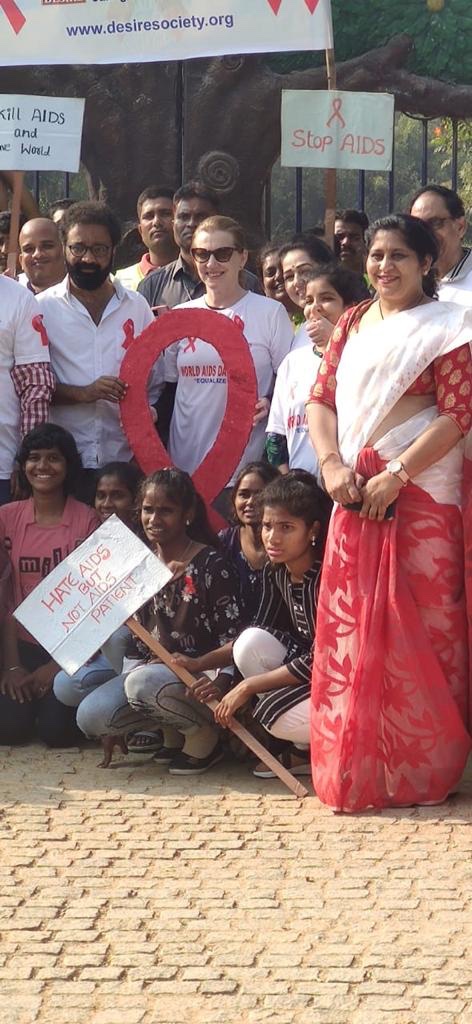 Improving the lives of children living with HIV/AIDS is one of the noblest causes I can think of & that’s exactly what @desiresociety does. I was humbled to join their annual #WorldAIDSDay awareness rally & continue @USAndHyderabad’s tradition of supporting this amazing event.