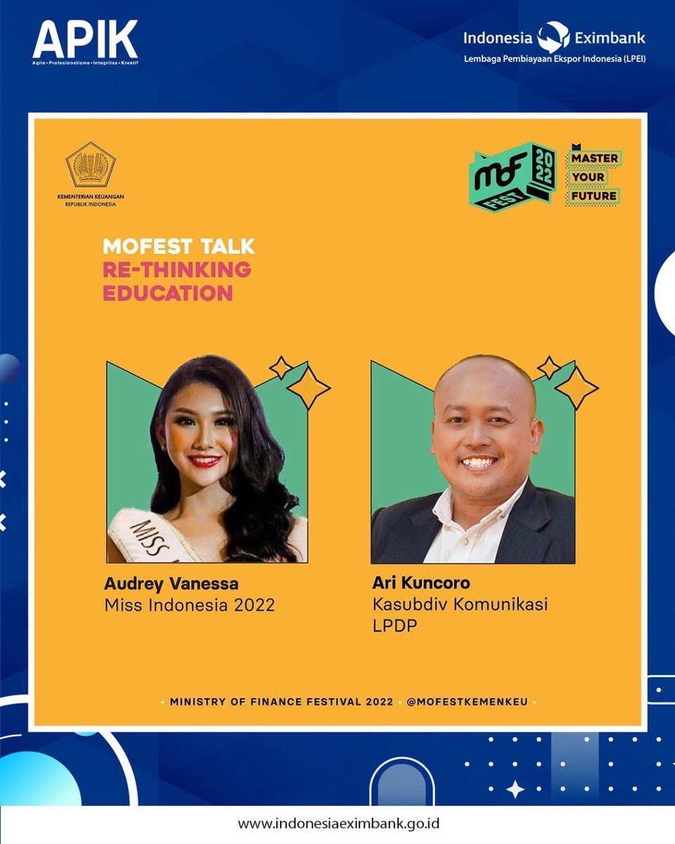 Eximbank_ID's tweet photo. LIVE STREAMING
https://t.co/9wPbIekxIX
#Mofest2022
#UangKita
#MasterYourFuture
#LPEI
#IndonesiaEximbank https://t.co/TelXnxAnSm