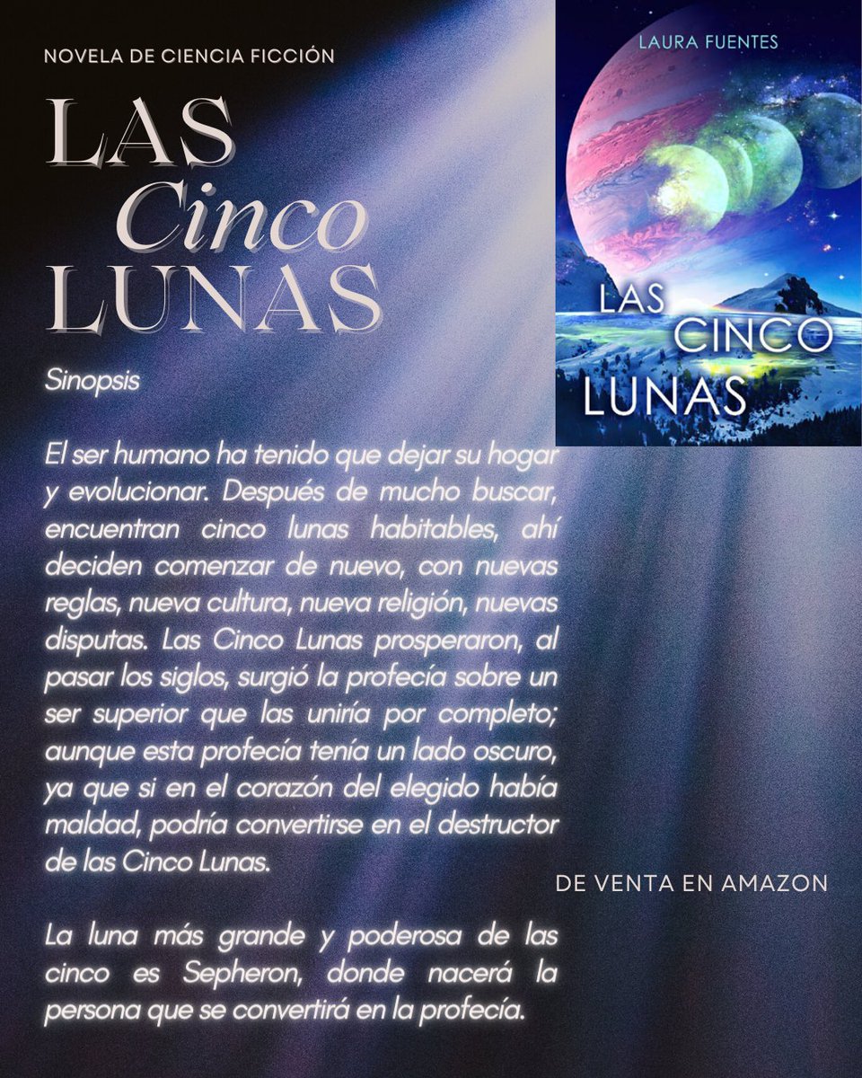 Laura_FuentesLH's tweet photo. Para México 🇲🇽
https://t.co/Tx3WY1e4mI
Para 🇺🇸 Centro y Sudamérica
https://t.co/vTthRBMjZ2
Para España 🇪🇸
https://t.co/GIMNanrNVE
#Lascincolunas #novela #cienciaficcionlibros
#amazon #amor #almasgenelas #evoluvion #profesia #cienciaficcion #FANTASIA #novelasafica https://t.co/PjvuYrQmqD