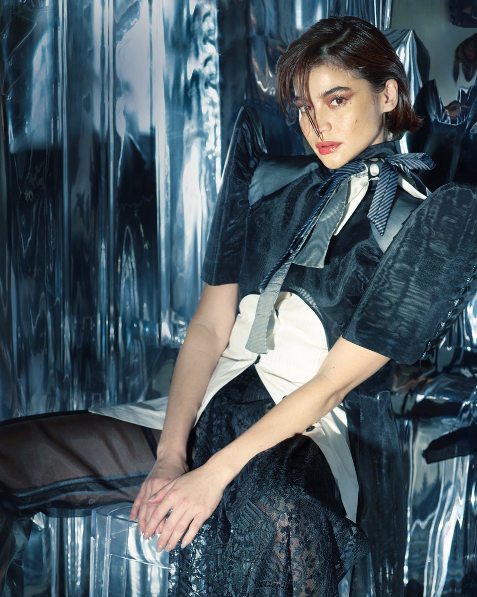 vogueph's tweet photo. Our muse Anne Curtis-Smith is dressed in tuxedo-terno hybrid, the creation of designer Joey Samson. This modern take on the terno is punctuated by a playful cluster of printed ties, bowties, and cravats that take the place of the alampay, or shawl.

https://t.co/KN6ItJX5rn https://t.co/v2Km98acJU
