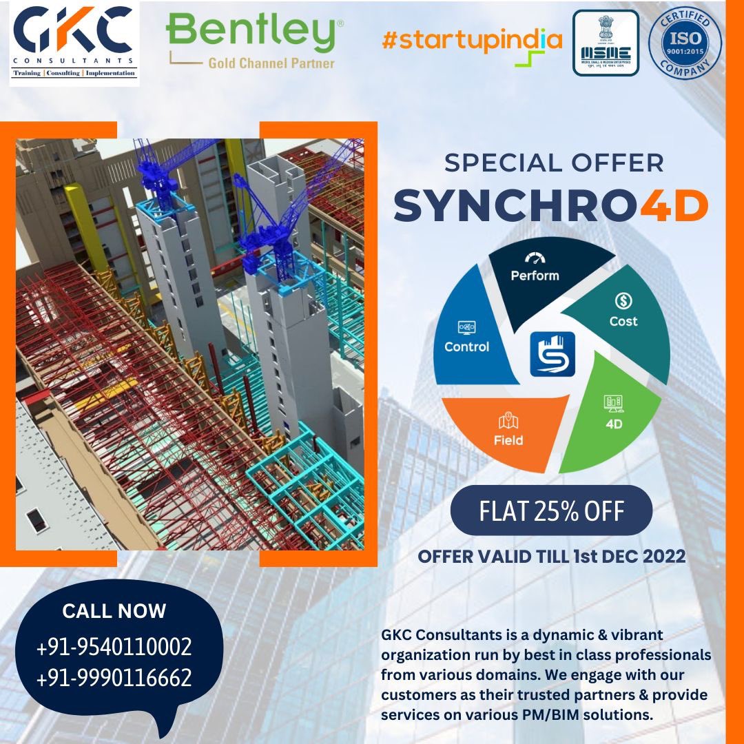 gkcconsultants's tweet image. Last day to avail great benefit.....

#callnow 

#specialoffer #synchro4D #gkcconsultants #bentleysystems #synchro #cyberweeksale #4dbim #5Dbim #digitalconstruction #digitaltwins #constructionmanagement #projectmanagement #offers #discounts