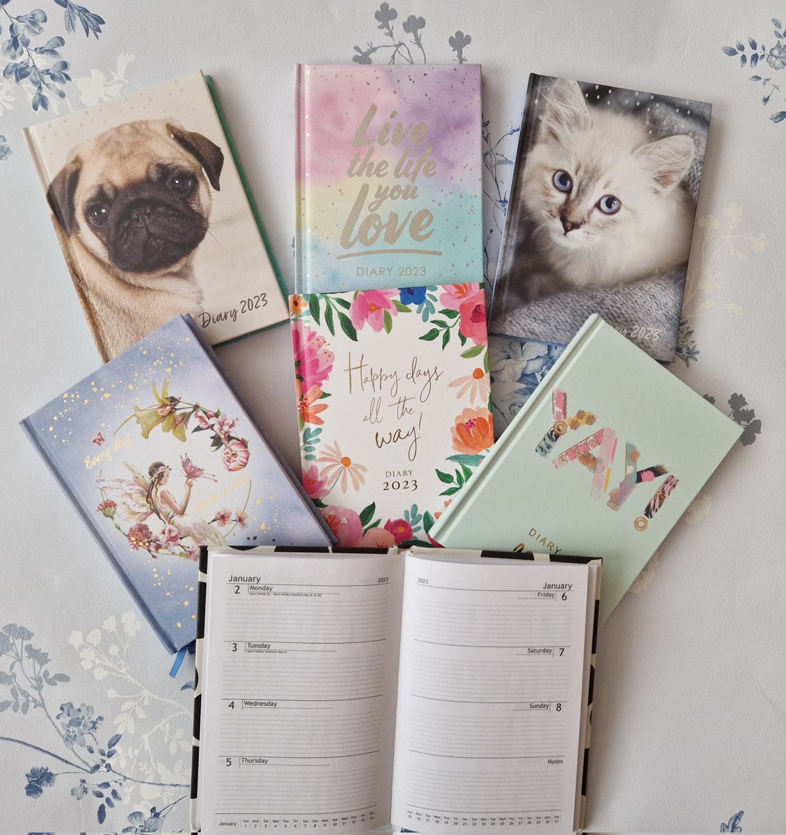 A6 2023 pocket size diaries from <a href="/cardfactoryplc/">Card Factory</a>. These would make great stocking fillers! Lots of covers to choose. 🥳 
.
.
#diary2023 #stationery #organised #ilovestationery #diary #cardfactory #cardfactoryappreciation