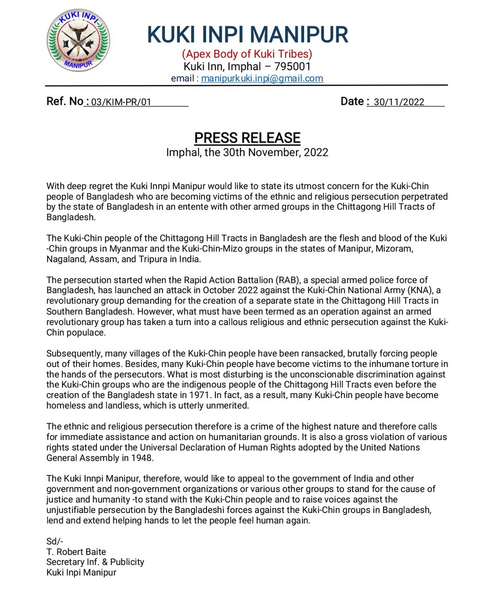 Kuki Inpi Manipur tweet media