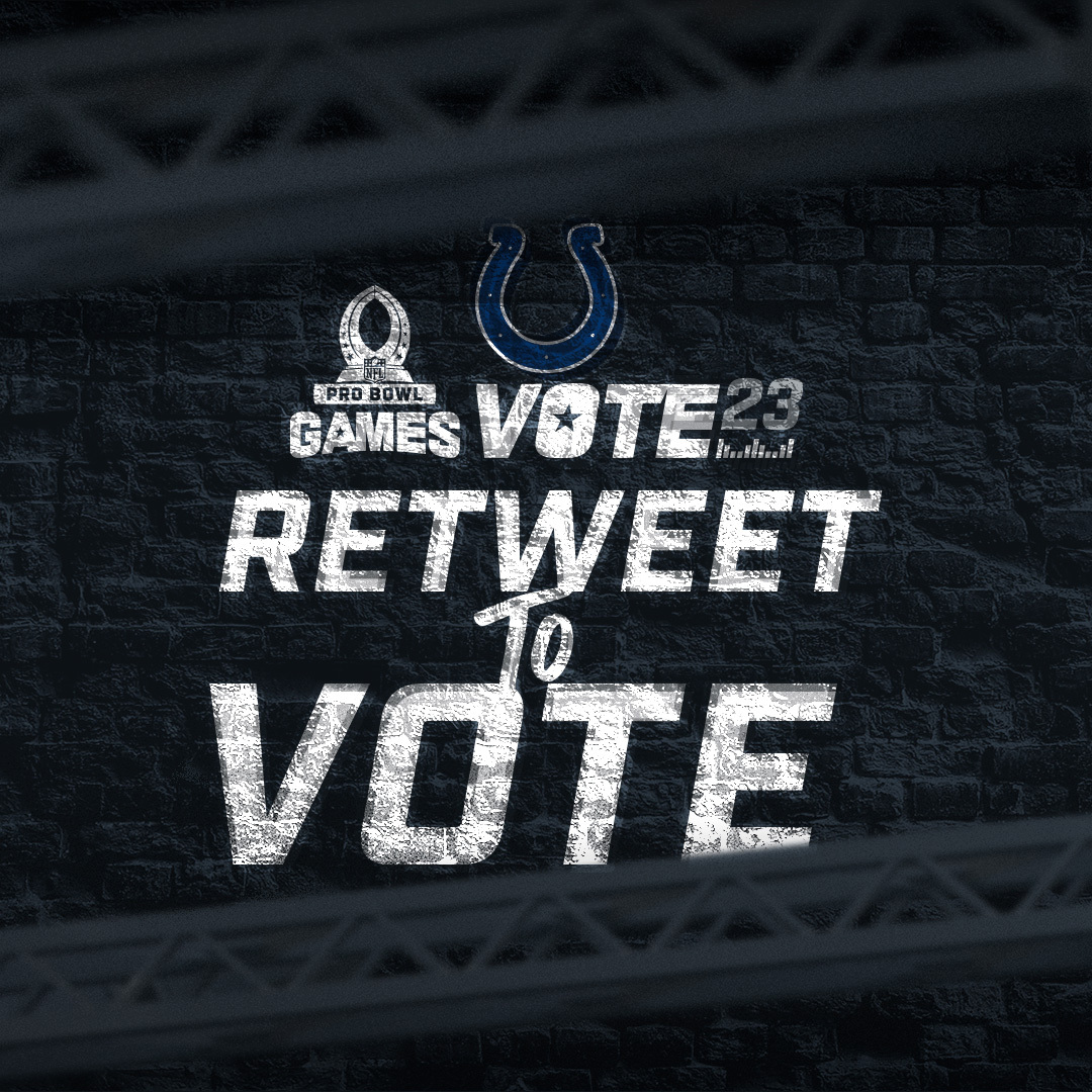 Colts's tweet photo. 2023 PRO BOWL TWITTER VOTE IS LIVE!
✅RT to #ProBowlVote ✅

DEFENSE
@JumpManJu32
@DeForestBuckner
@ZiggySmalls_
@BumpNrunGilm0re
@Rodney_McLeod4
@KennyKennyMoe3
@YannickNgakoue
@BobbyOkereke
@OfficialKwity
@rodgers_isaiah
@EJ_SPEED
Grover Stewart https://t.co/6cogC9Xlmc