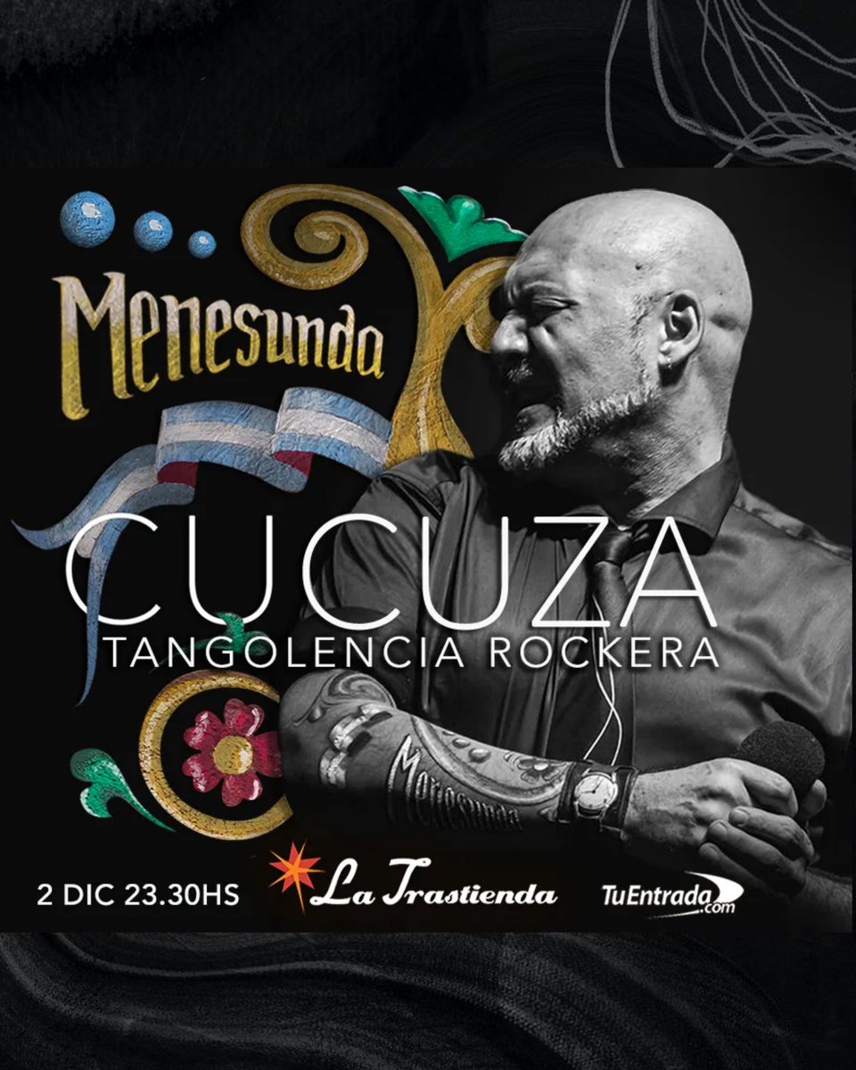 clicstangueros's tweet photo. Recordamos este trabajo de #HernánCucuzaCastiello a propósito de su presentación de mañana.
Escuchamos "Bohemio", "El ciruska" y "El fletero amurado" con #Vruma
#Tango #Rock
#Clics #ClicsTangueros
#Radio @la2x4 https://t.co/ZelJYXGtFc