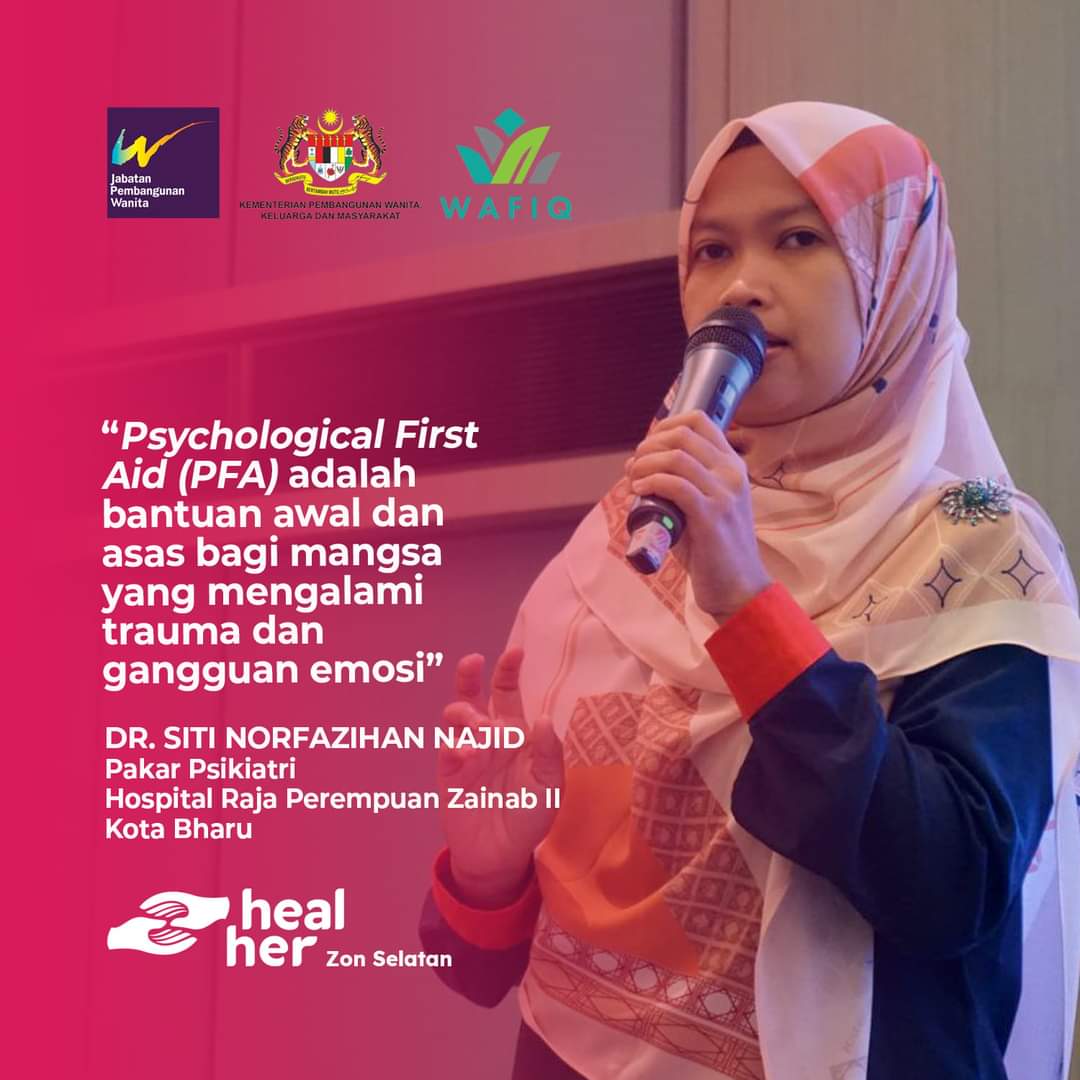 wafiqmalaysia's tweet photo. Sedang berlangsung || #HealHer 

Sesi 2: "Bantuan Psikologi untuk Wanita" oleh Dr. Siti Norfazihan Najid, Pakar Psikiatri Hospital Raja Perempuan Zainab II.

#WAFIQ
#IMedikJohor https://t.co/G1GXFkQ3lC