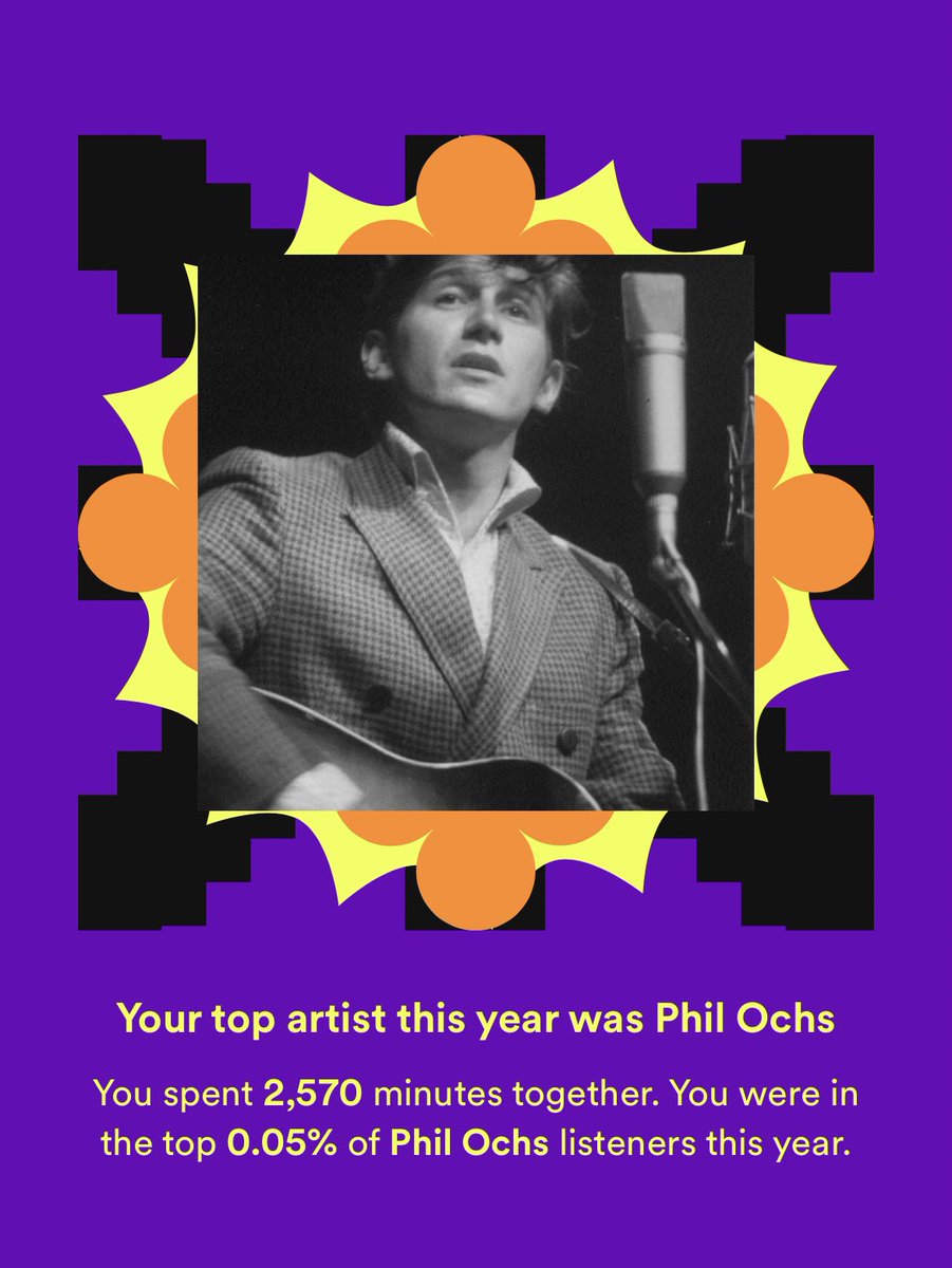 vetohaze's tweet image. good to know there’s still around 50 people in the world who listened to Phil Ochs more than I did this year