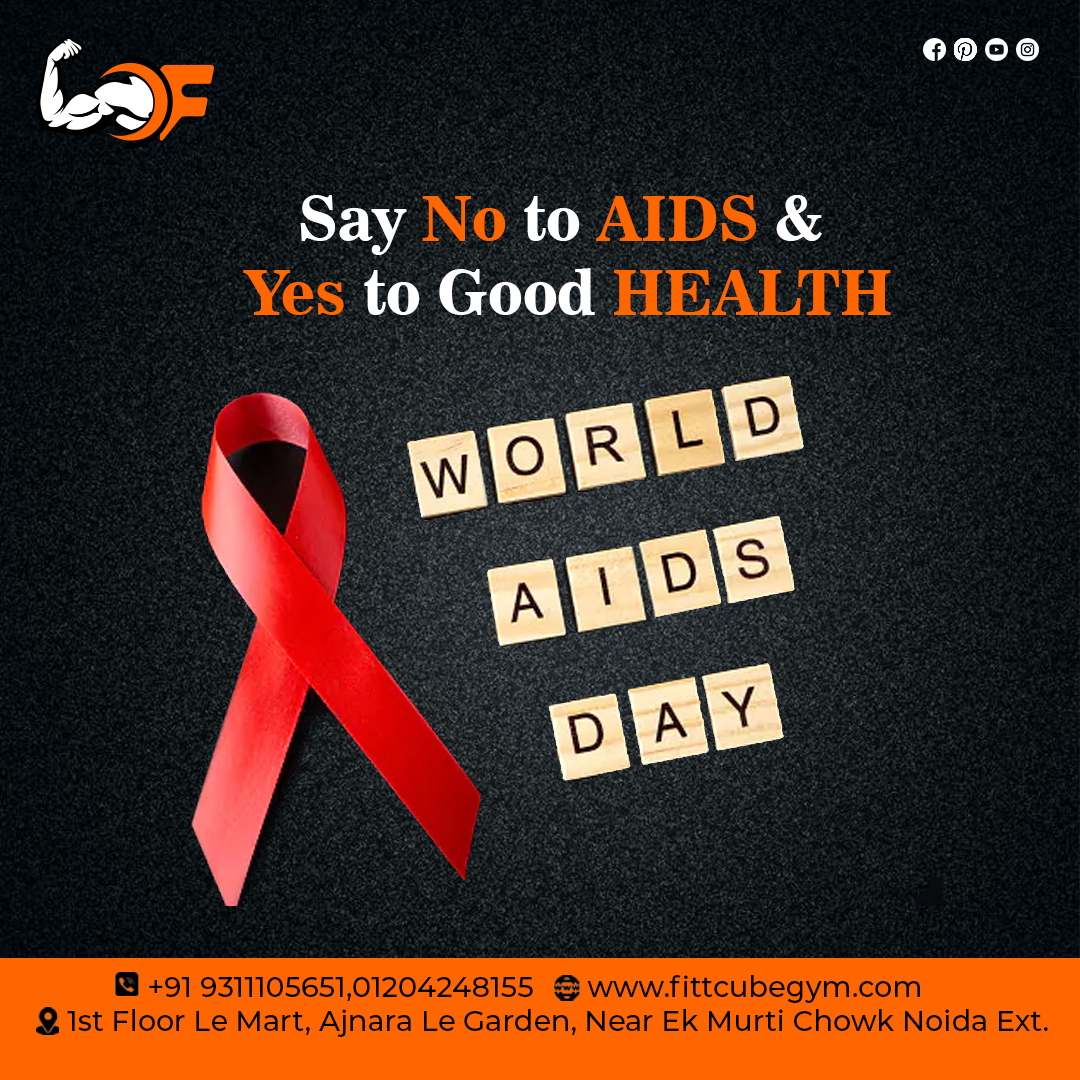 fittcubegym's tweet photo. Say No to AIDS and yes to good HEALTH,
WORLD AIDS DAY
.
.
#WorldAIDSDay #WorldAIDSDay2022 #aids #hivawareness #aidsawareness #aidsday #awareness #hivstigma #st #hivprevention #mentalhealthawareness #worldhepatitisday #knowyourstatus #health #fittcube #fittcubegym #fitness #gym https://t.co/VeiXk3MHxa