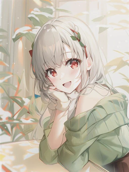 私の絵、AIに描いてもらった可愛い( * ֦ơωơ֦) 