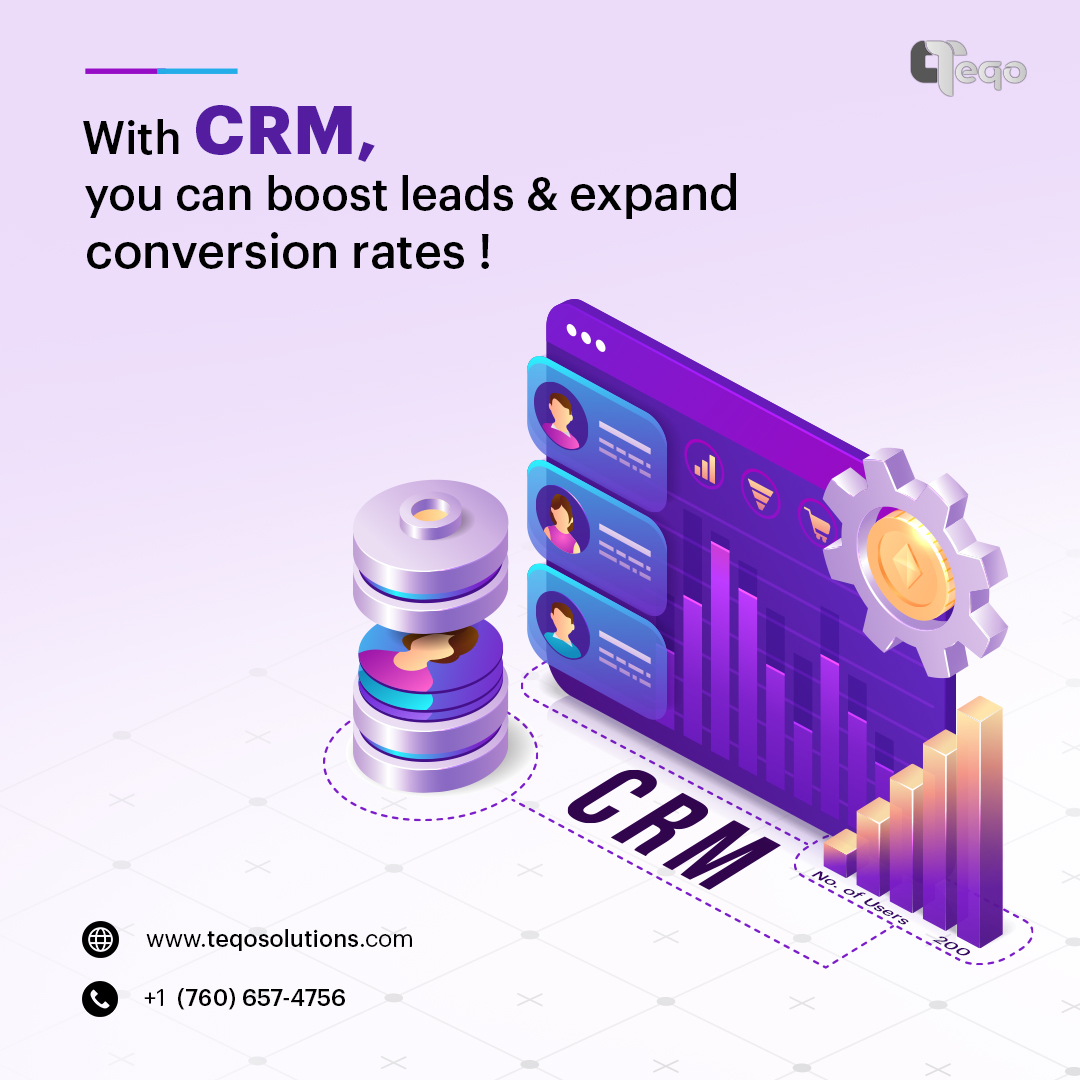 teqosolutions's tweet photo. With CRM, you can boost leads and expand conversion rates!
🌐 Website:- https://t.co/Ri92tNmiM4
📞 Call Now:- +1 7606574756
#CRM #SoftwareDeveloper #SoftwareEngineering #Software #code_tools01 #code #lead https://t.co/8OkJX4e5Kv