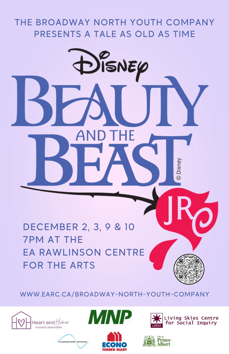 <a href="/MNP_LLP/">MNP</a> #YPA proud to sponsor the <a href="/RawlinsonCentre/">EA Rawlinson Centre for the Arts</a> Boradway North Youth program and their presentation of Beauty and the Beast starting this Friday!  Tickets are selling fast, so don't miss out!