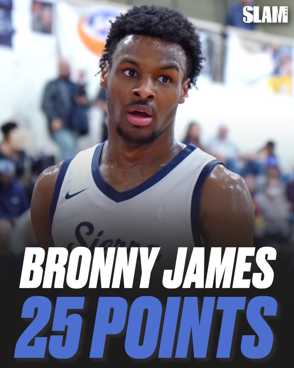 SLAM_HS's tweet photo. Bronny James was getting buckets tonight. 

🔥 25 PTS
🔥 6 3PT
🔥 77-61 W

@SCanyonSports https://t.co/wPfjNtuiea
