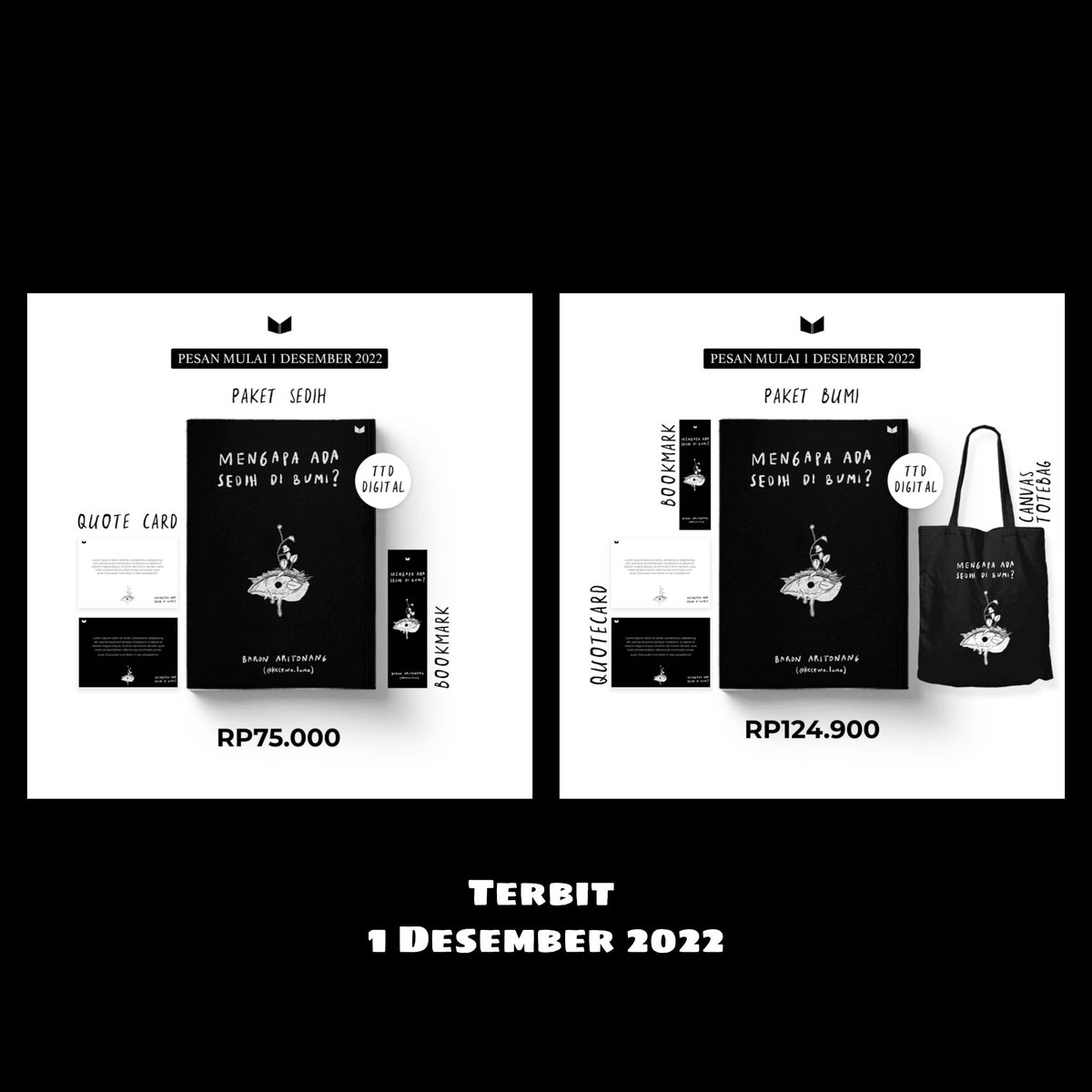 Buku keempatku "mengapa ada sedih di Bumi?"
PO 1-5 Desember 2022.