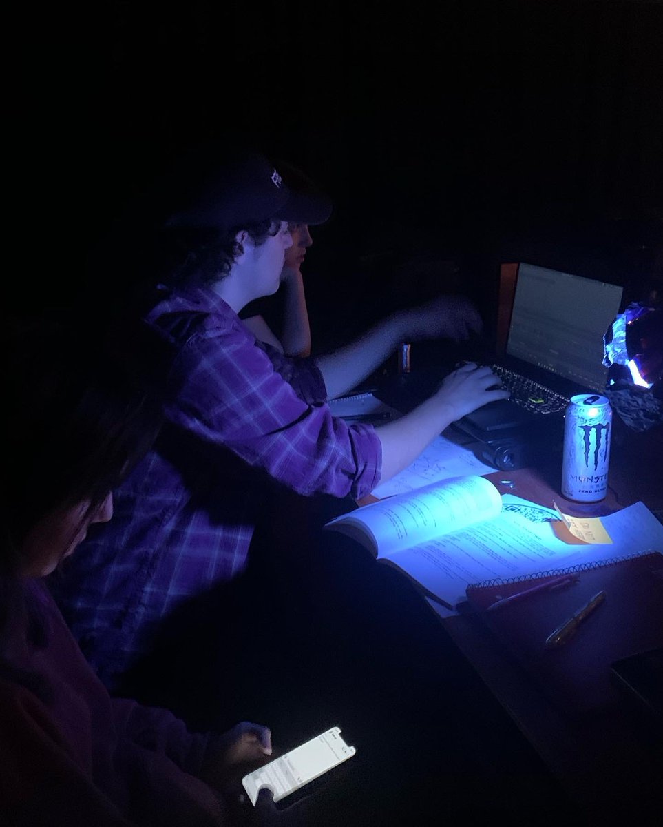 trash_rats_fred's tweet photo. we’re putting in a *LOT* of work this week to make PUFFS as good as it can be for y’all. here are a few shots from our work this tech week! https://t.co/apOeHIOLtF