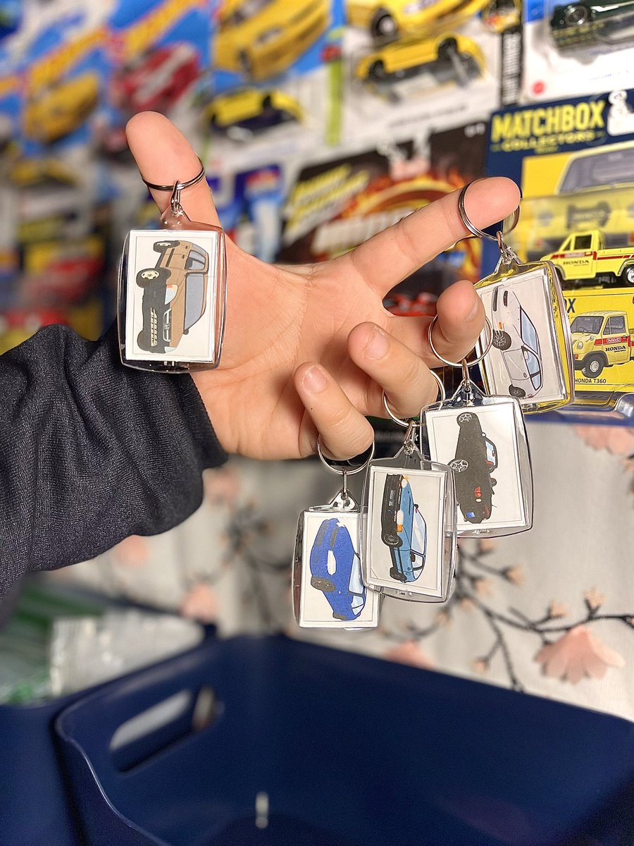 We made some custom keychains for the House of Hondas we have here at Cartooned Inc. 

Custom keychains will soon be available on our site!