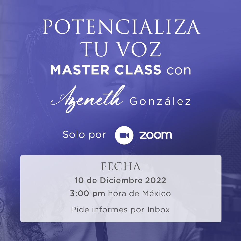 AzenethG's tweet photo. Familia viene esta masterclass de canto

Será de mucha bendición para todos 

Detalles https://t.co/moZsSVawgQ https://t.co/wkJuYgQvDa
