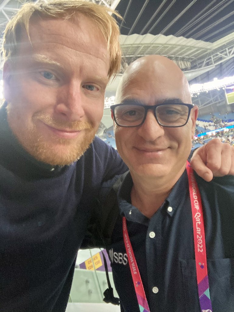 Andreas Kraul <a href="/KraulDR/">Andreas Kraul</a> commentator for DR Denmark full time he congratulated <a href="/Socceroos/">Subway Socceroos</a> for a performance of enormous courage &amp; self belief Andreas is all class as are #Socceroos so proud to commentate on this team &amp; continue SBS legacy @SBSSport Luke Wilkshire <a href="/HarryKewell/">Harry Kewell</a>