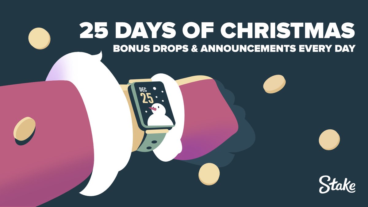 🎄 Stake's 25 straight days of celebrations have officially begun! 🎄

We'll be announcing something new every single day up until the 25th, and we'll be doing it over here and on Telegram at 1 am GMT every single day! ⌚️

Of course, we're kicking off with a Monthly Bonus! 🤑
