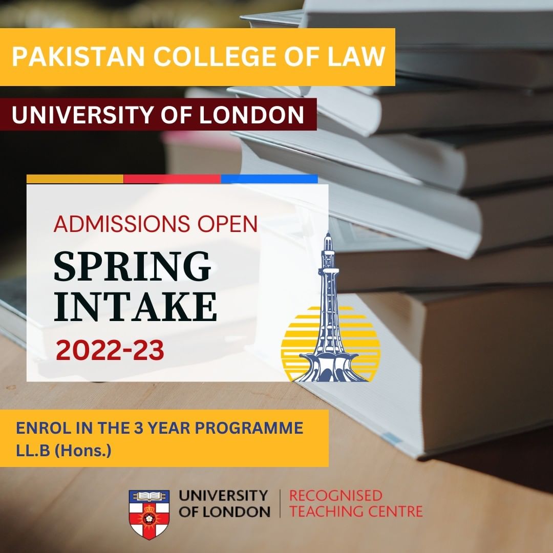 pakistan_cl's tweet photo. ADMISSIONS ARE OPEN FOR THE UNIVERSITY OF LONDON, LL.B (Hons.) three year Programme. https://t.co/HfK5v8kodA