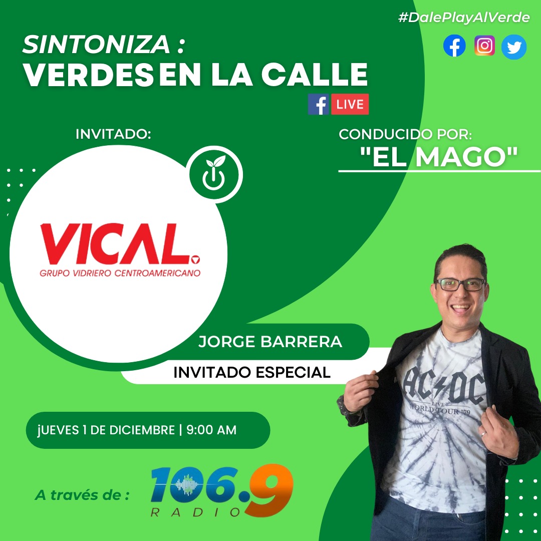 ElMagoFM1's tweet photo. #daleplayalverde episodio #42 encamino y listo para que lo disfrutes y conozcamos los "Beneficios del programa de reciclaje del vidrio en El Salvador" gracias a la visita de @jorgebarrerasv representante de marca país para el programa de #VICAL ya lo sabes sintoniza @1069FMRadio https://t.co/LIctaUYHvw