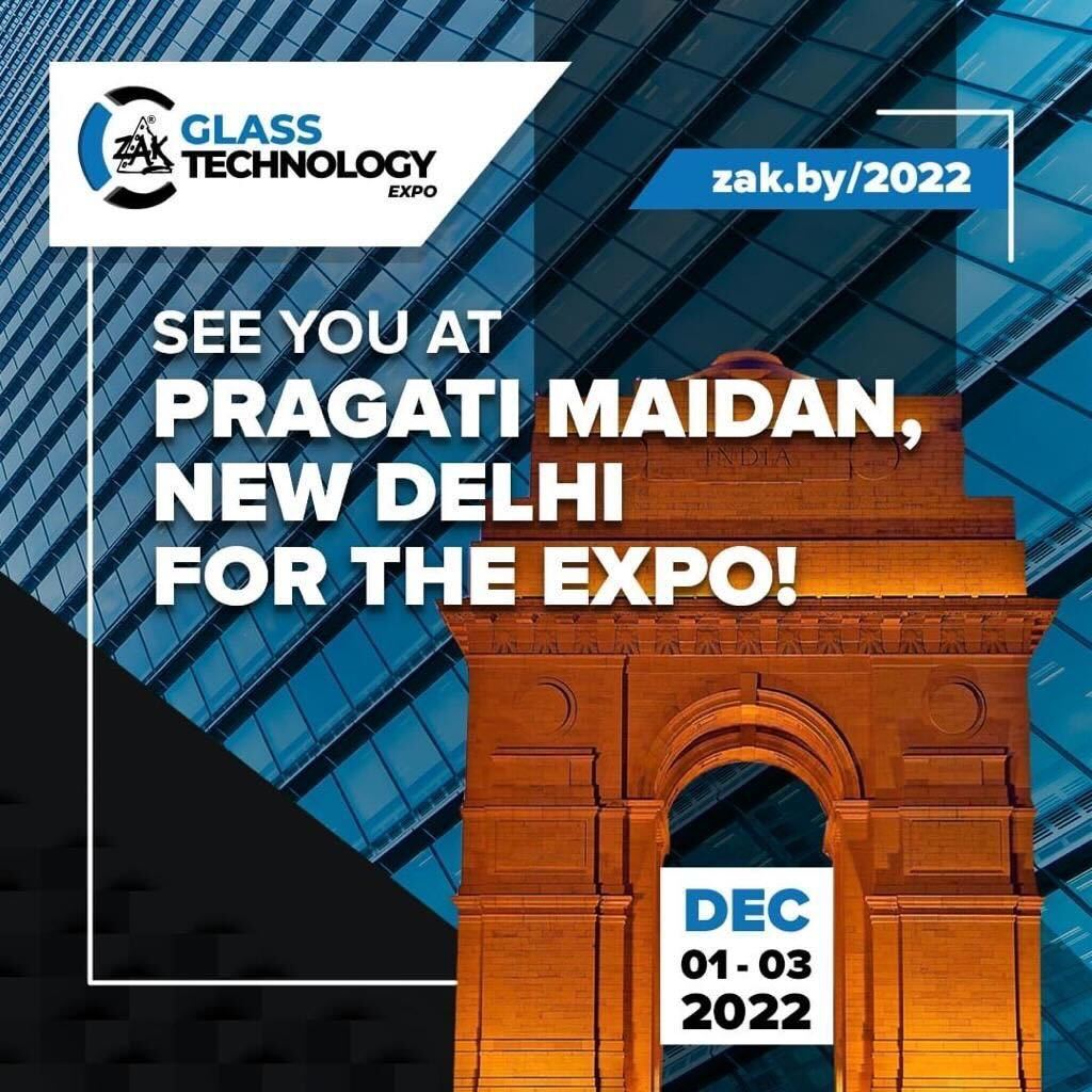 GlassNews4's tweet photo. Zak Glass Technology Expo 2022 will take place at Pragati Maidan, New Delhi, will focus on bringing out new products and technologies that will change the future.
#tradefair #exhibition #glassexpo #glassnews #glasstechnologyexpo #glassmachinemanufacturer #newdelhi #pragatimaidan https://t.co/rnUr45pXmu