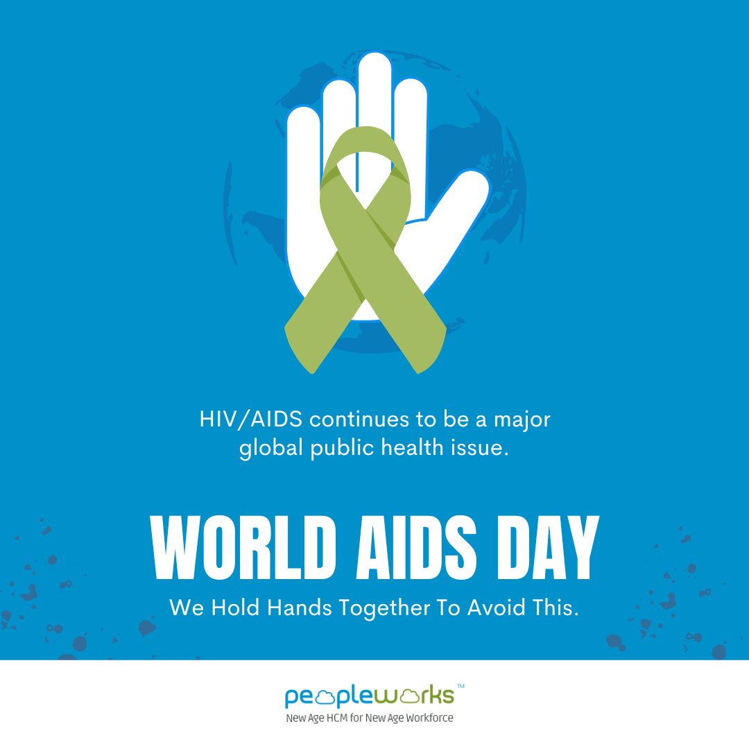 PeopleWorksBiz's tweet photo. Educate yourself about AIDS and be the change the world wants.

#worldaidsday #worldaidsday2022 #aidsawareness #hivawareness #peopleworks #hrmssoftware #hr #hrms https://t.co/zC0O9sJFk2